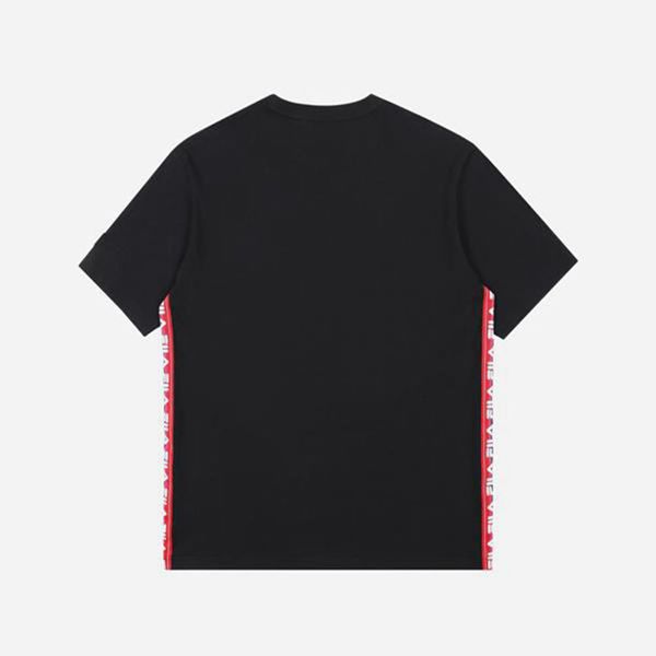 Fila Tape Logo S/S Men's T-Shirts - Black,NZ 730-12645